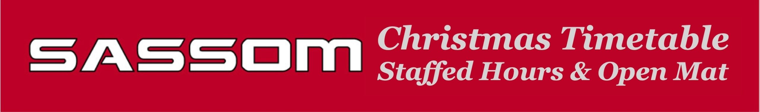 Sassom Timetable staffed Hours